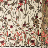 Tule Lantejoula Flor Bege - Ribes y Casals