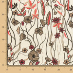 Tule Lantejoula Flor Bege - Ribes y Casals