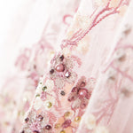 Tule Lantejoulas Jardim Rosa - Ribes y Casals