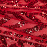 Tul Lentejuela Lycra Cher Rojo - Ribes y Casals