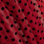 Tule Lycra Flocado Vermelho - Ribes y Casals
