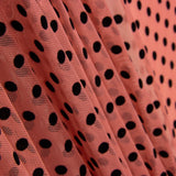 Tule Lycra Flocado Rosa - Ribes y Casals