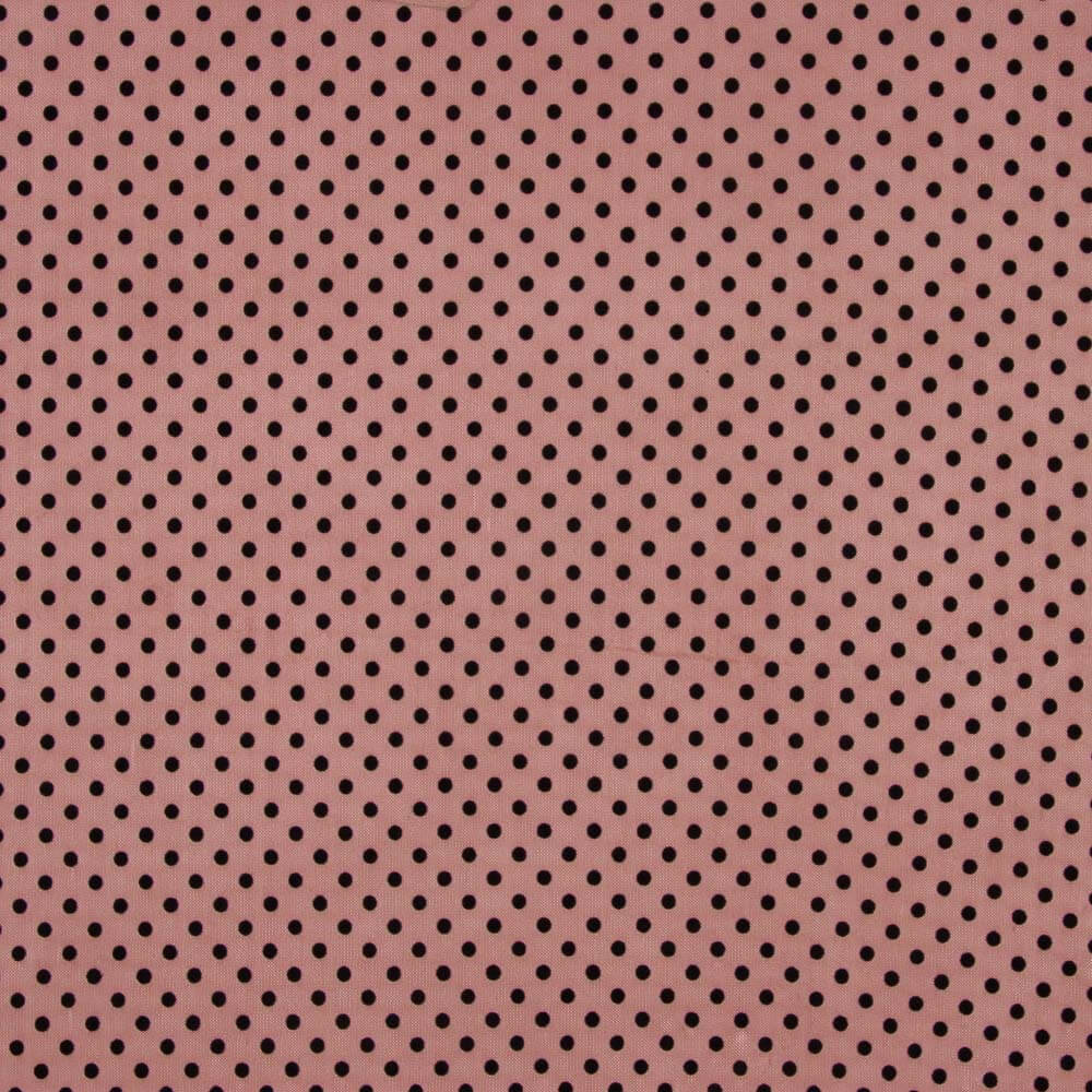 Tule Lycra Flocado Rosa Ruibarbo - Ribes y Casals