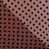 Tule Lycra Flocado Rosa Ruibarbo - Ribes y Casals