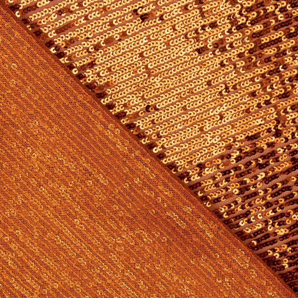 Tule Lycra Lantejoula Laranja - Ribes y Casals