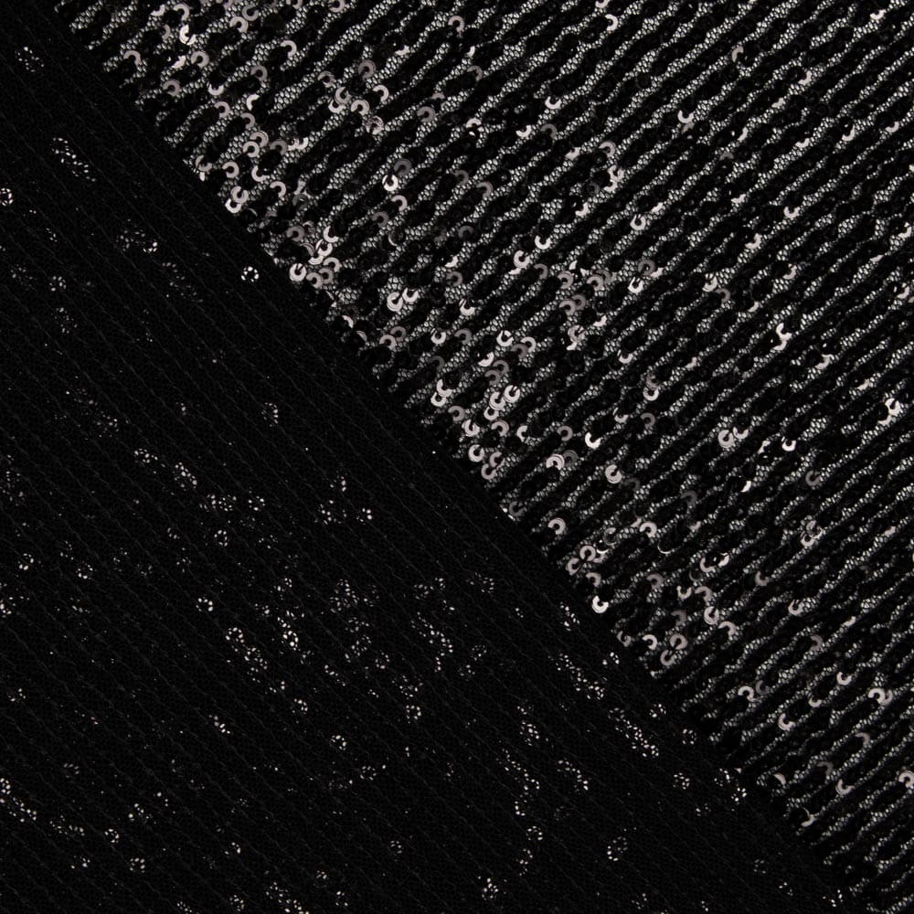 Tule Lycra Lantejoula Preta - Ribes y Casals