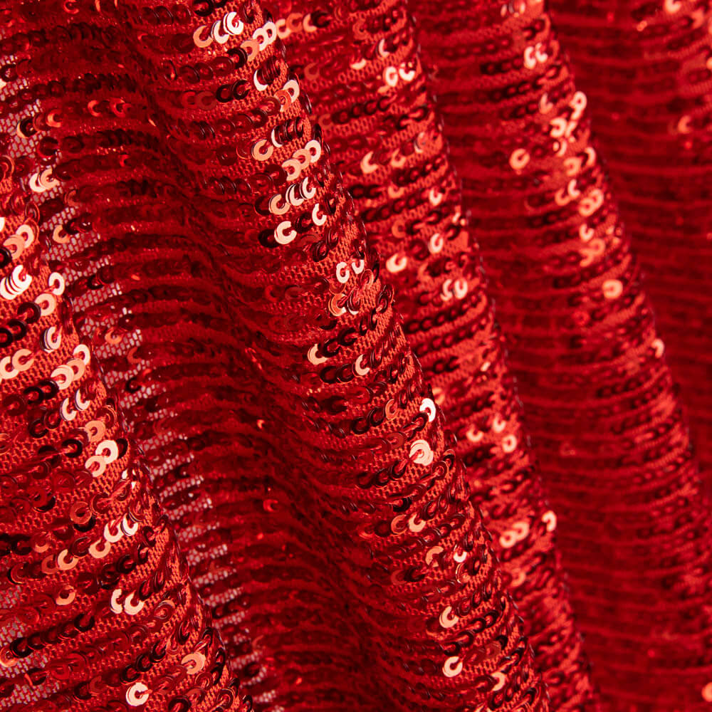 Tule Lycra Lantejoula Vermelho Paixão - Ribes y Casals