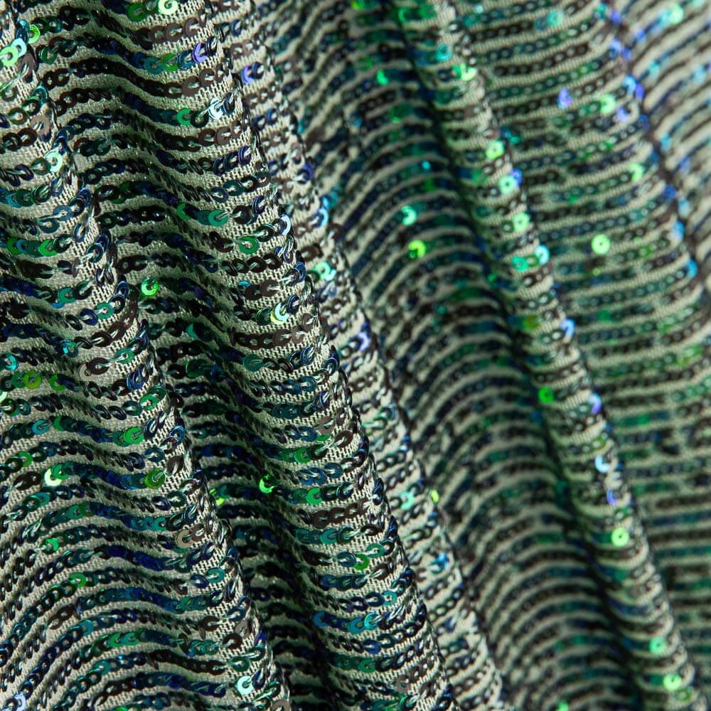 Tule Lycra Lantejoula Verde Claro - Ribes y Casals