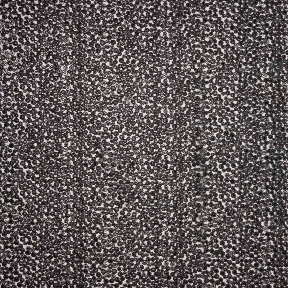 Flor Bordado Lantejoula Preto - Ribes y Casals