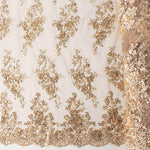 Tule Pedraria Bordado Dourado - Ribes y Casals