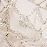 Retal Tul Pedrería Nude Kornelia 85x135 cm - Ribes y Casals