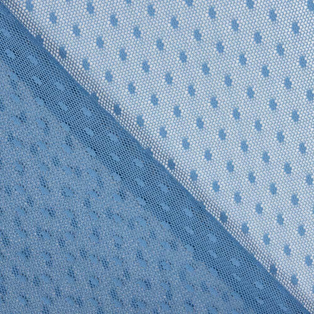 Tule Plumeti Azul Denim - Ribes y Casals