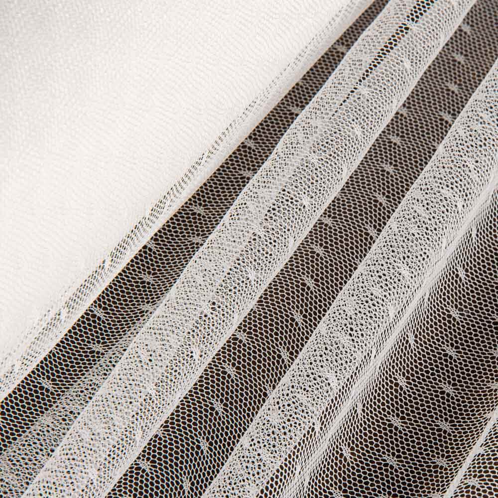 Tule Plumeti Lágrima Branco - Ribes y Casals