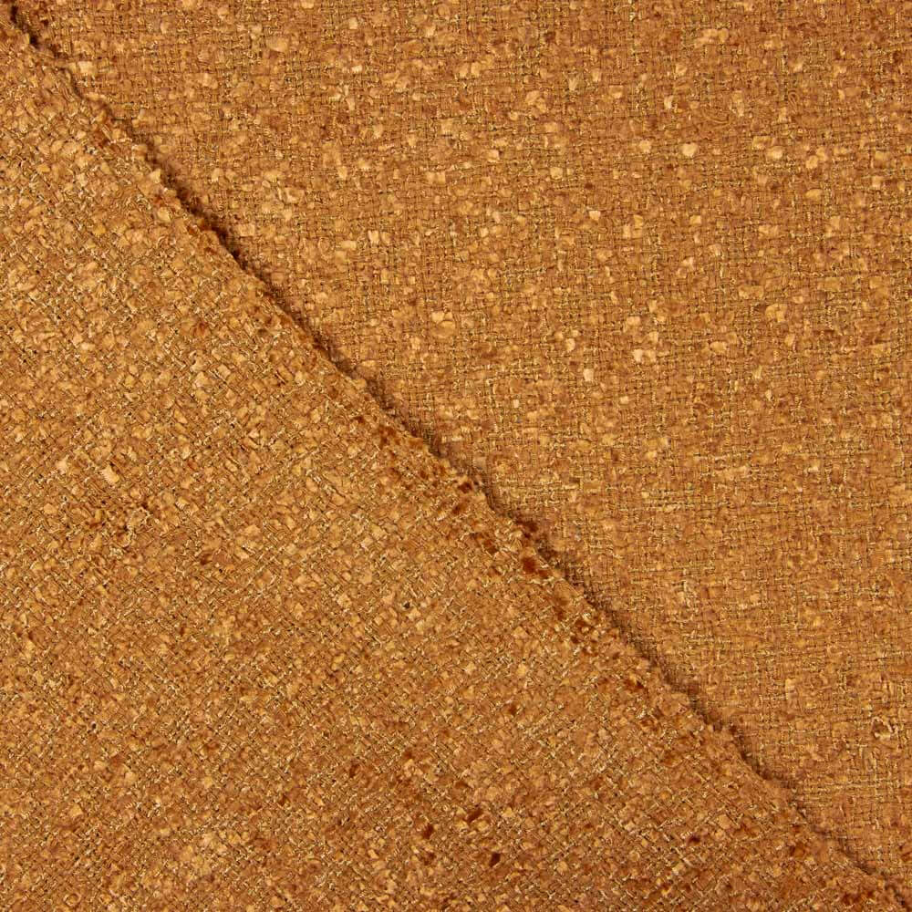 Tweed Lã Boucle Castanho - Ribes y Casals