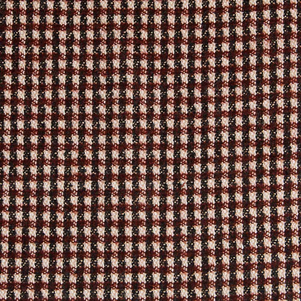 Retal Tweed Lana Cuadro Marrón 115x160 cm - Ribes y Casals