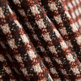 Tweed Lã Xadrez Castanho - Ribes y Casals