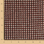 Tweed Lã Xadrez Castanho - Ribes y Casals