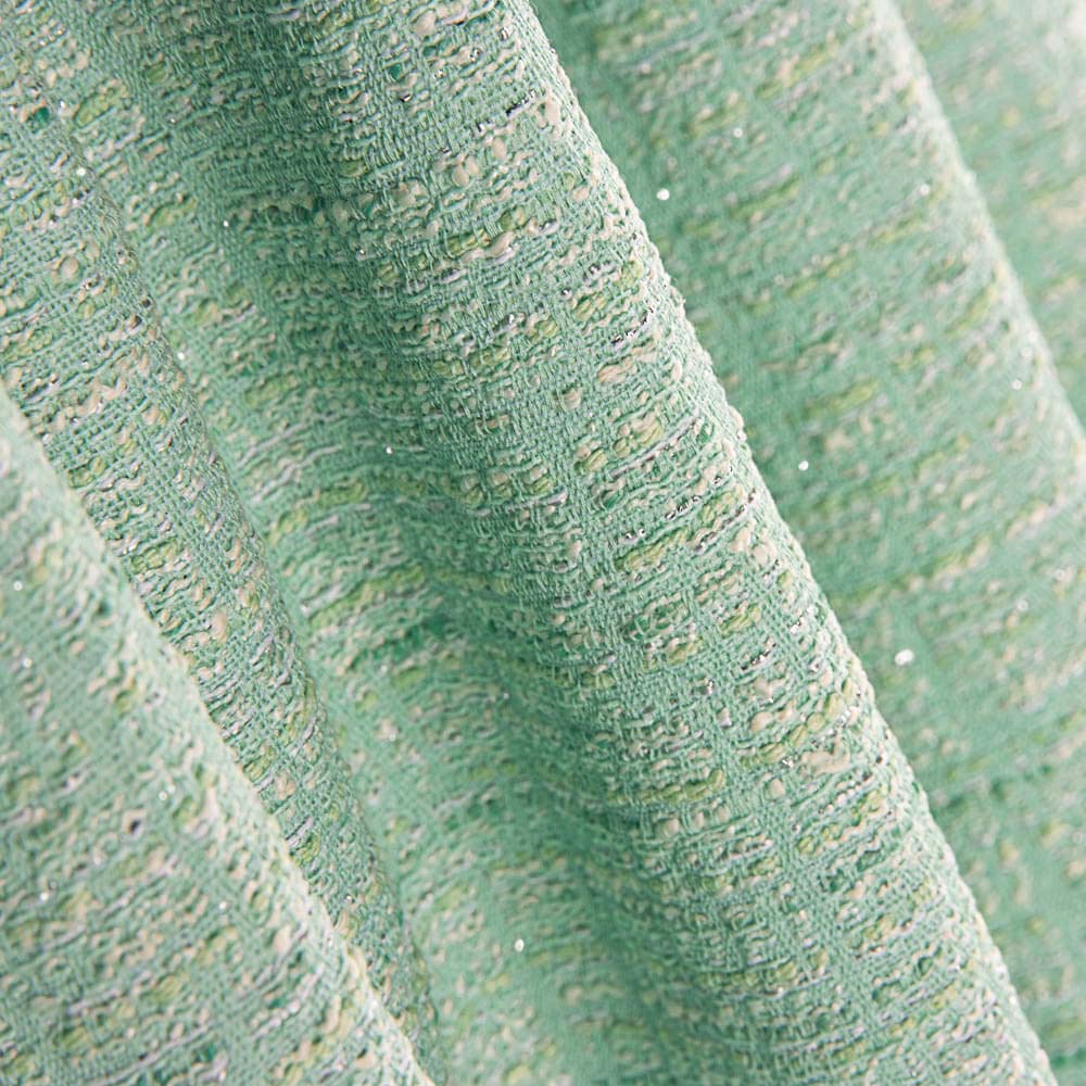 Tweed Lurex Verde Água - Ribes y Casals