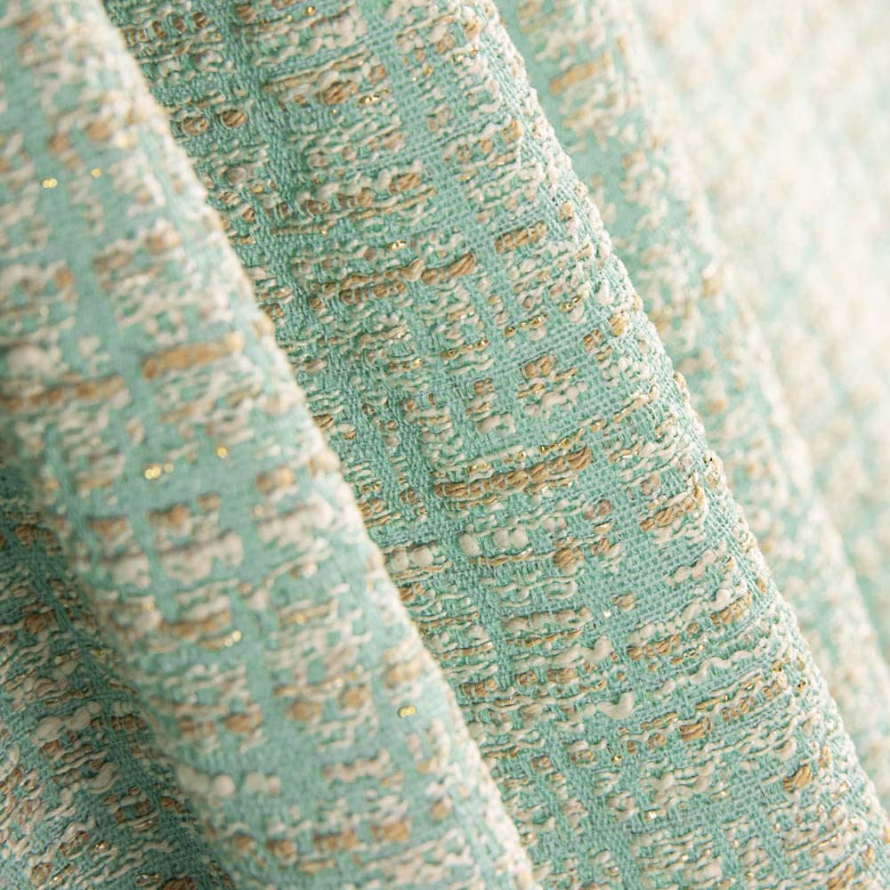 Tweed Lurex Verde Água Claro - Ribes y Casals