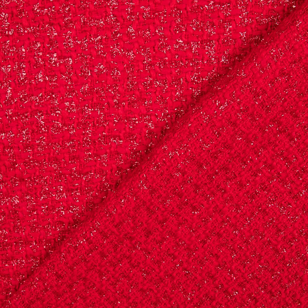 Tweed Lurex Vermelho - Ribes y Casals