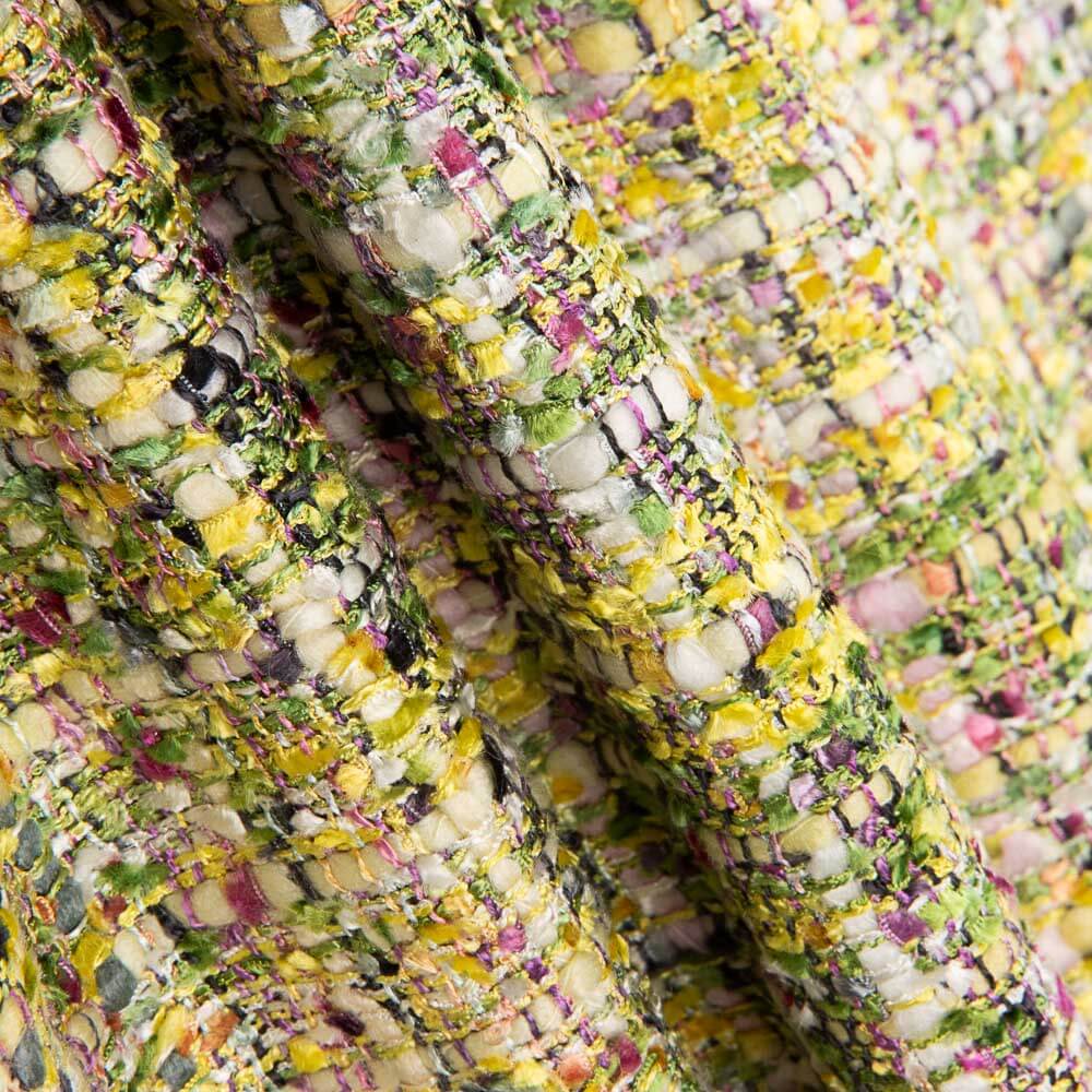 Tweed Viscose Chanel Verde - Ribes y Casals