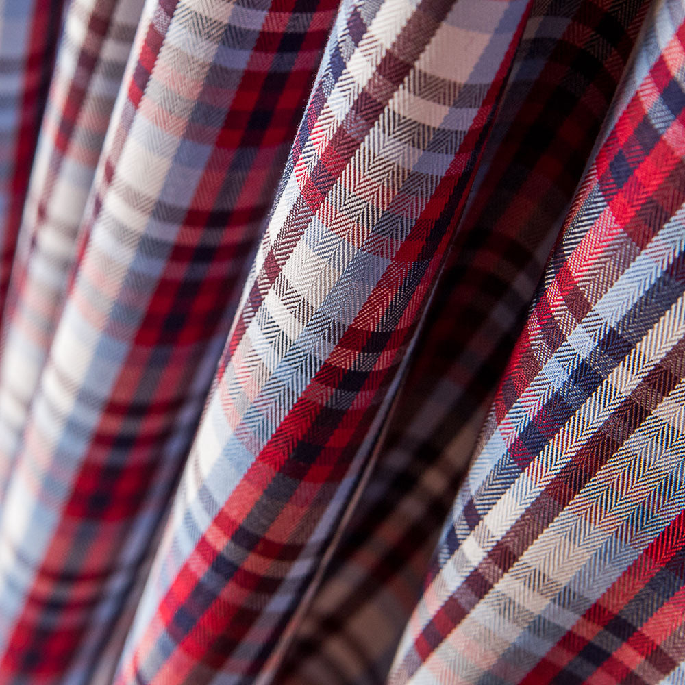 Twill Camisa Xadrez Duas Cores - Ribes y Casals