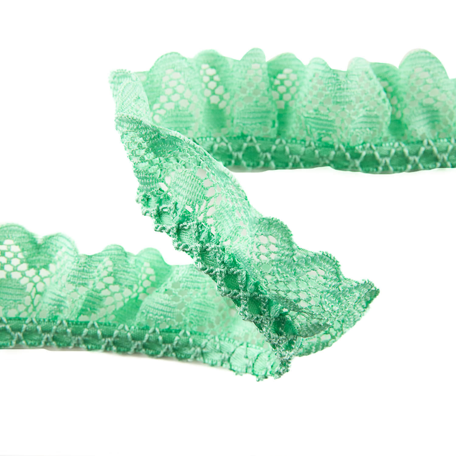 Fita de Renda Verde Menta 22 mm - Ribes y Casals