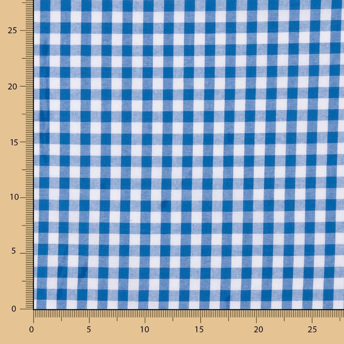 Algodão Vichy Xadrez Azul - Ribes y Casals