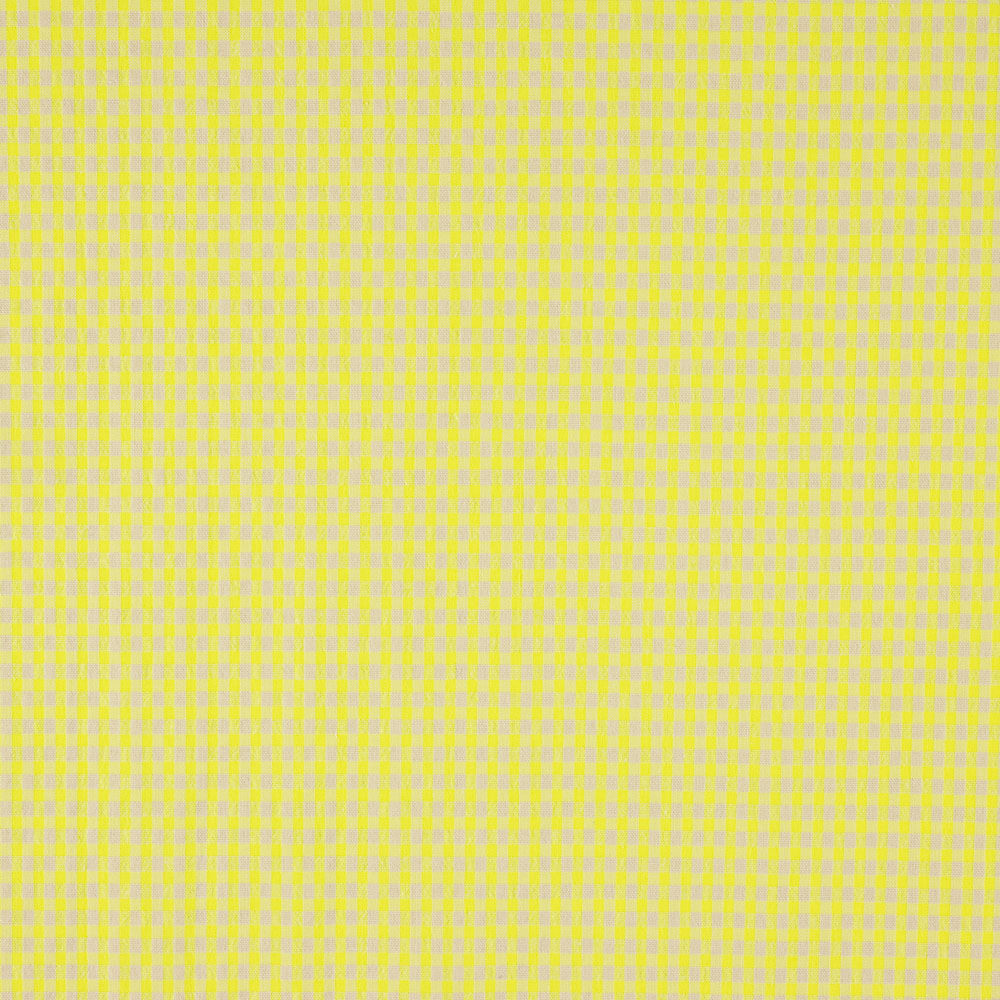 Algodão Seersucker Xadrez Mini Limão - Ribes y Casals