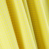 Algodão Seersucker Xadrez Mini Limão - Ribes y Casals