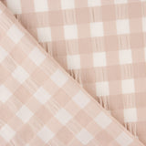 Algodão Seersucker Xadrez Rosa Palo - Ribes y Casals