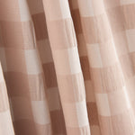 Algodão Seersucker Xadrez Rosa Palo - Ribes y Casals