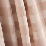 Algodão Seersucker Xadrez Rosa Palo - Ribes y Casals