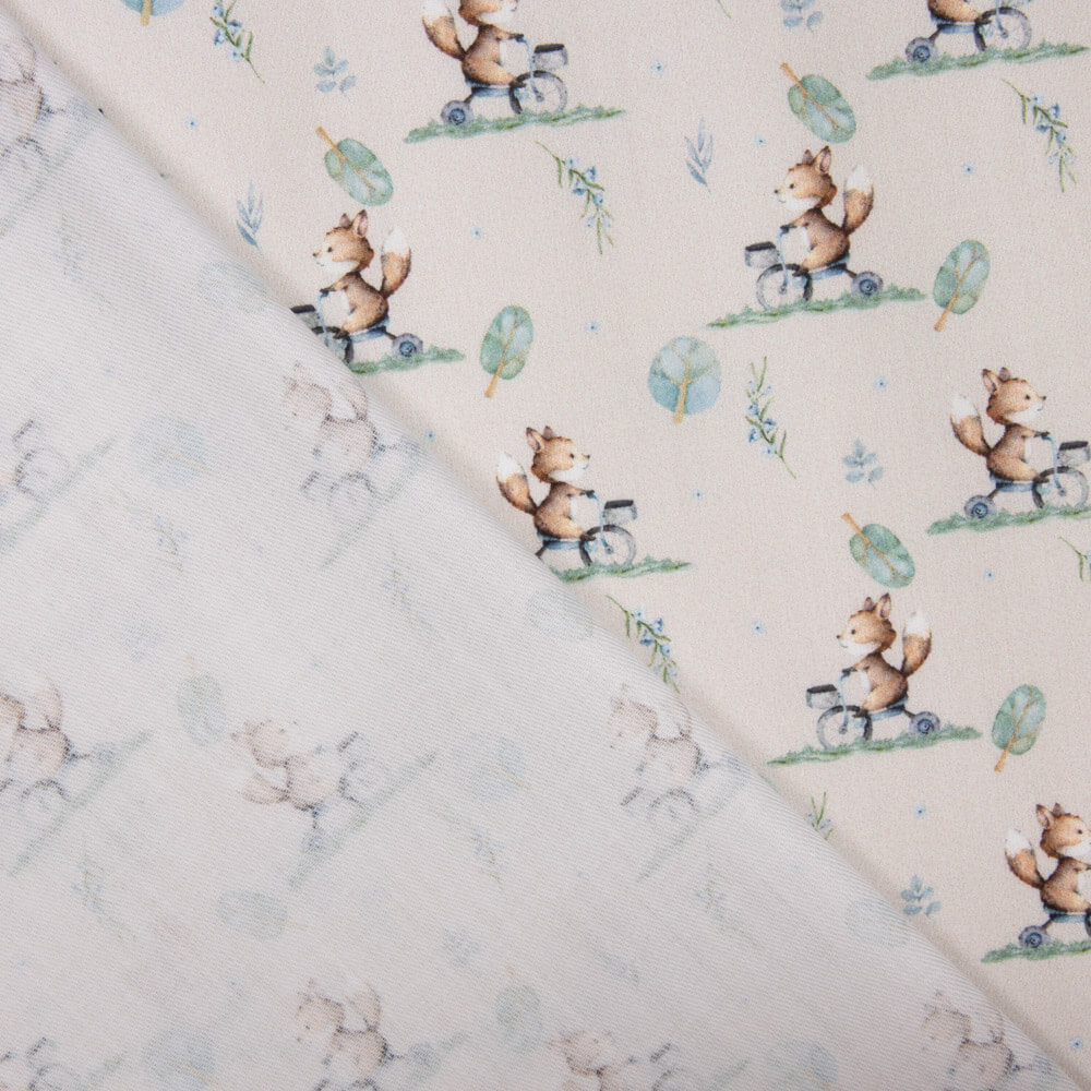 Viyela Algodão Esquilos Bici - Ribes y Casals