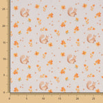 Viyela Algodão Esquilos Pêssego - Ribes y Casals