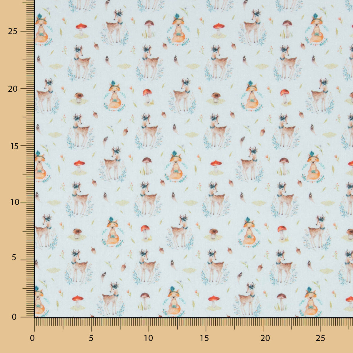 Viyela Algodão Esquilos Sálvia - Ribes y Casals