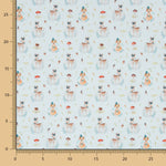 Viyela Algodão Esquilos Sálvia - Ribes y Casals