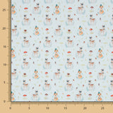 Viyela Algodão Esquilos Sálvia - Ribes y Casals