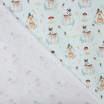 Viyela Algodão Esquilos Sálvia - Ribes y Casals