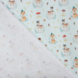 Viyela Algodão Esquilos Sálvia - Ribes y Casals