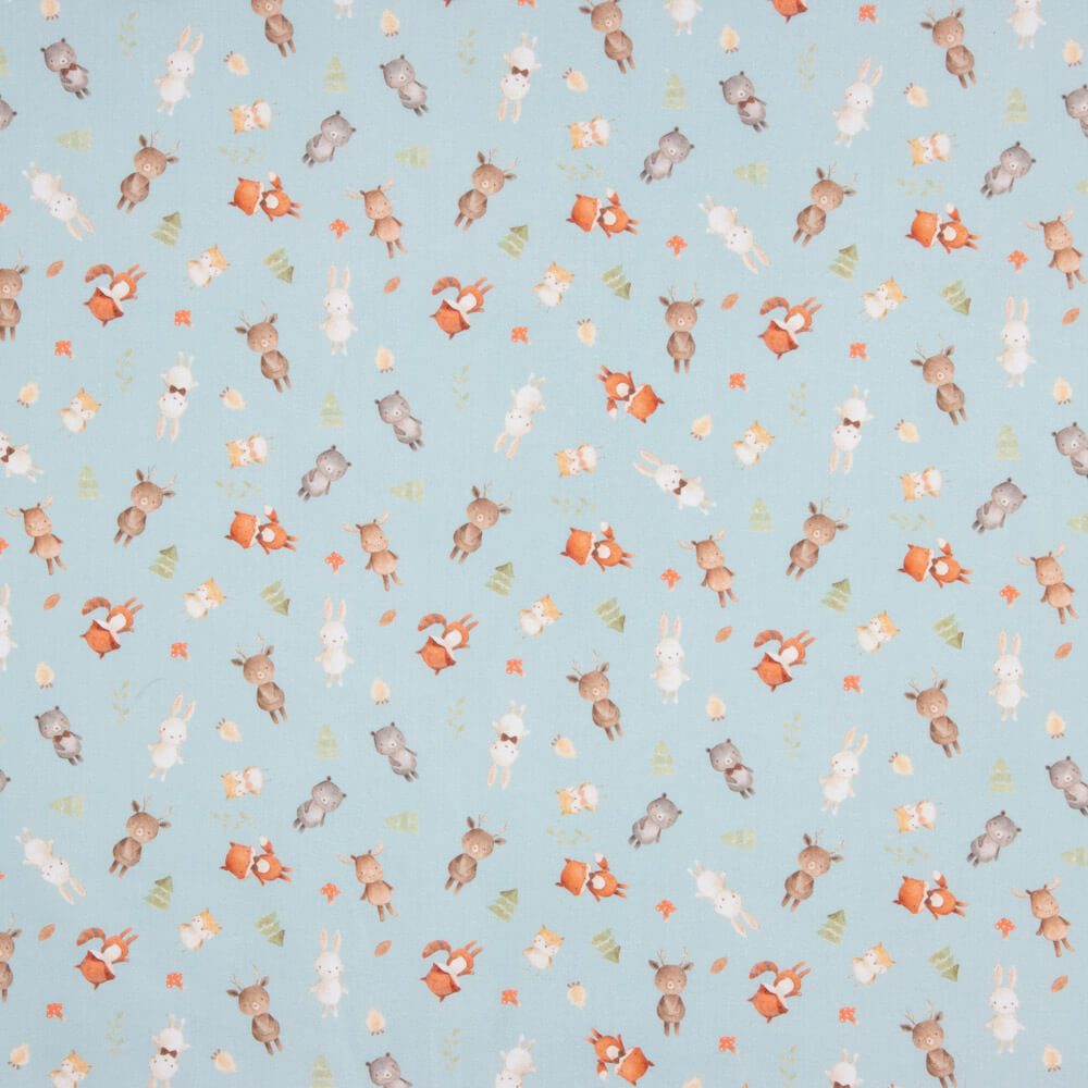 Viyela Algodão Veado Camel Sálvia - Ribes y Casals