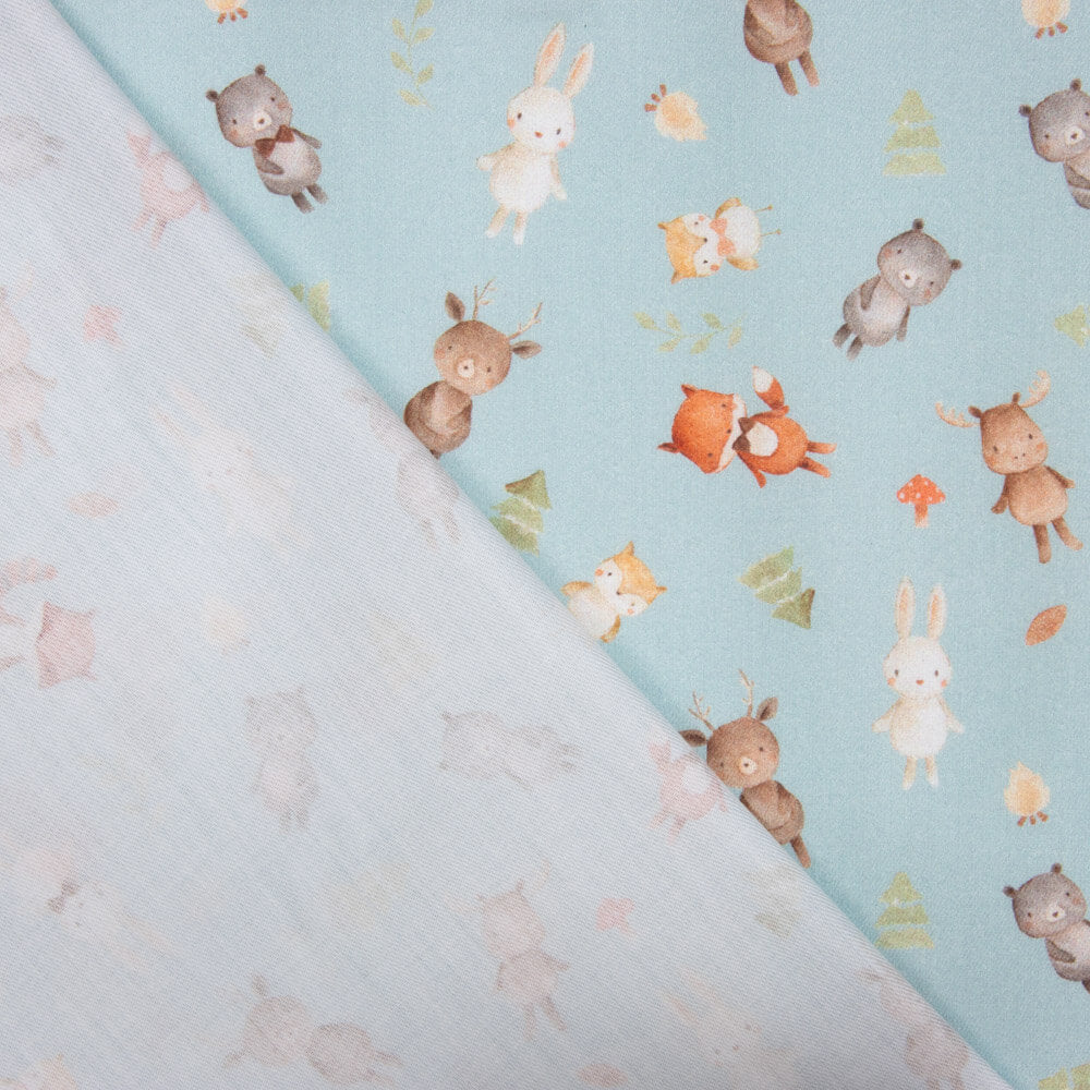 Viyela Algodão Veado Camel Sálvia - Ribes y Casals