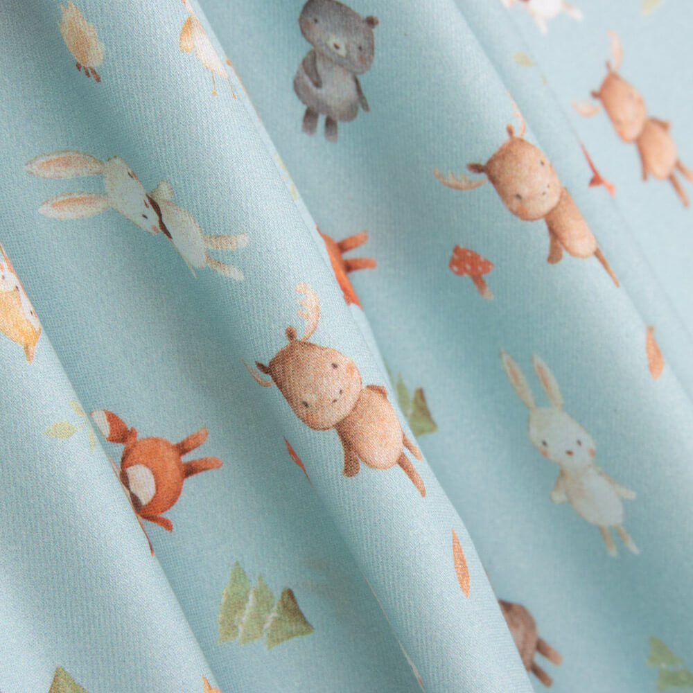 Viyela Algodão Veado Camel Sálvia - Ribes y Casals