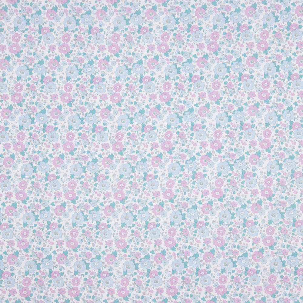 Viyela Algodão Flor Rosa - Ribes y Casals