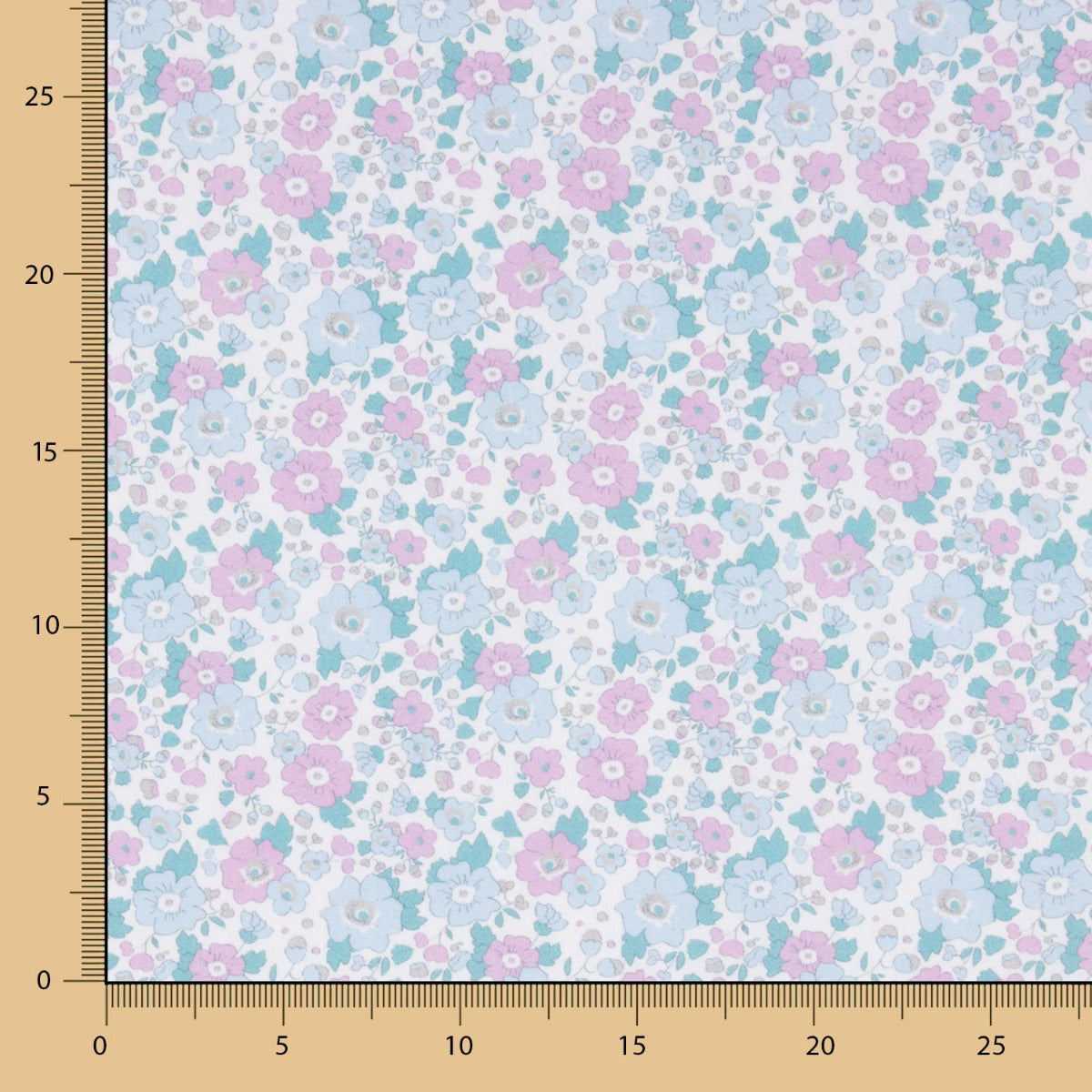 Viyela Algodão Flor Rosa - Ribes y Casals