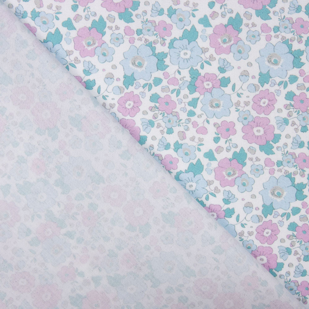 Viyela Algodão Flor Rosa - Ribes y Casals