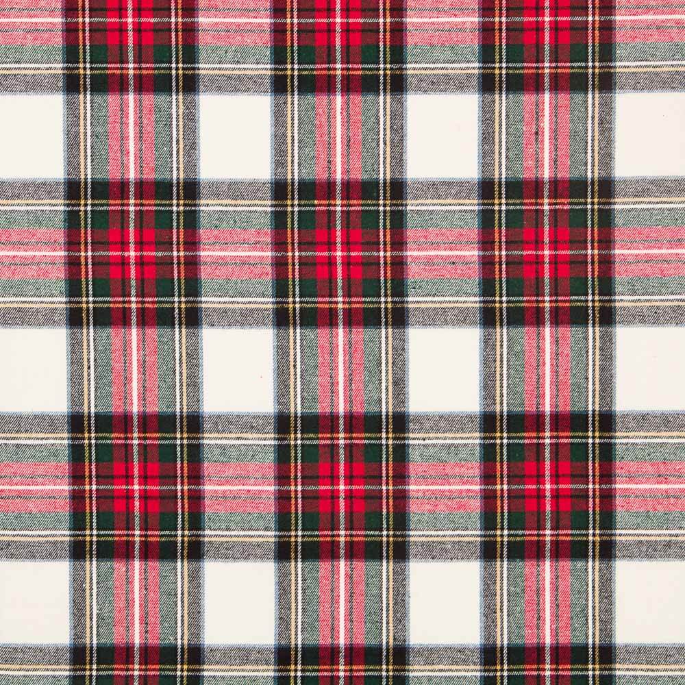 Viyella Algodão Tartan Ecru Vermelho - Ribes y Casals