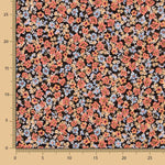 Vaiela Viscose Flores Preto - Ribes y Casals