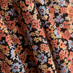 Vaiela Viscose Flores Preto - Ribes y Casals