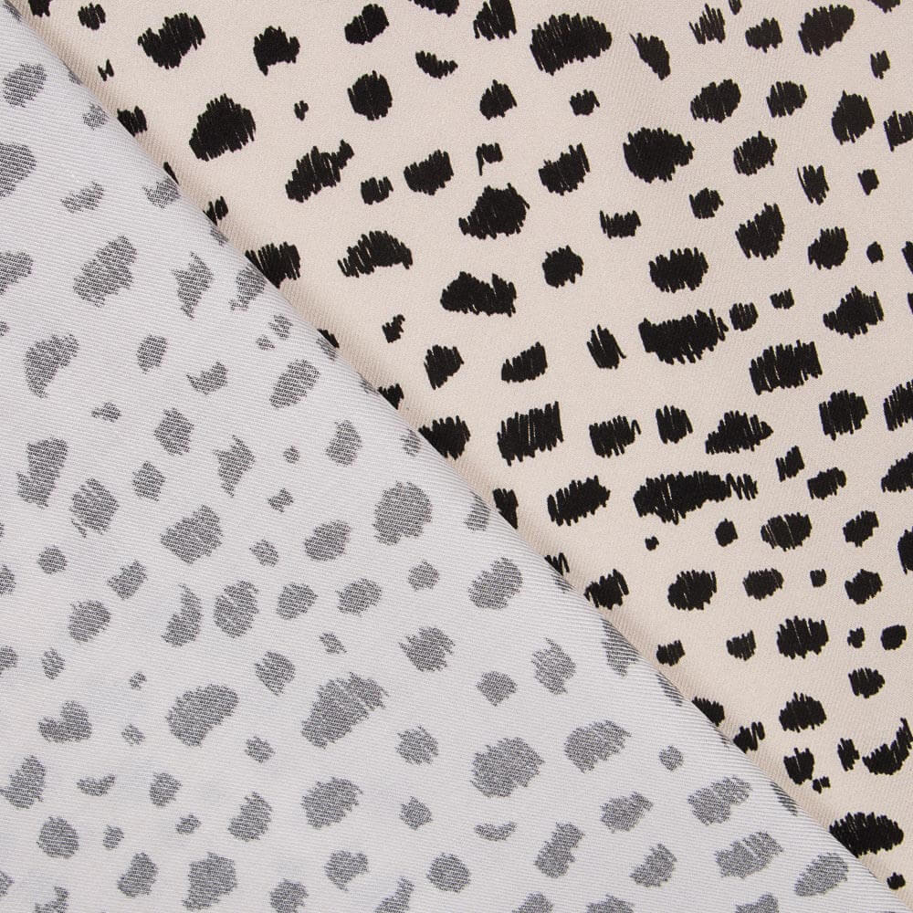 Vaiela Viscose Salpicado Preto - Ribes y Casals